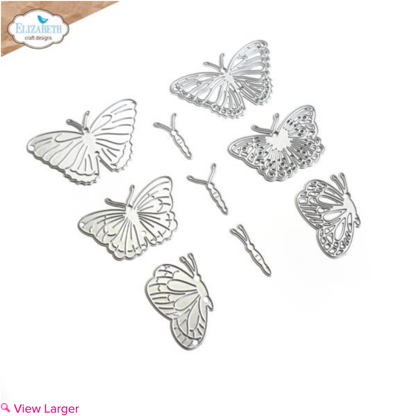 Elizabeth Craft Designs Layered Butterflies Metal Die Set {X145}