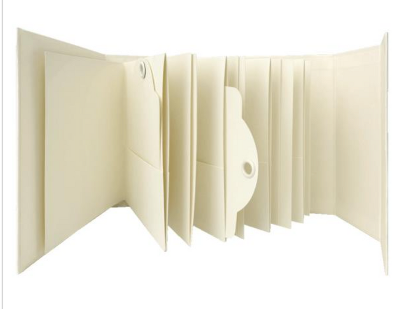 Graphic 45 Ivory Square Tag & Pocket Wrap Around Album {F407}