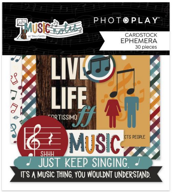 Photo Play Music Notes Ephemera {B401}