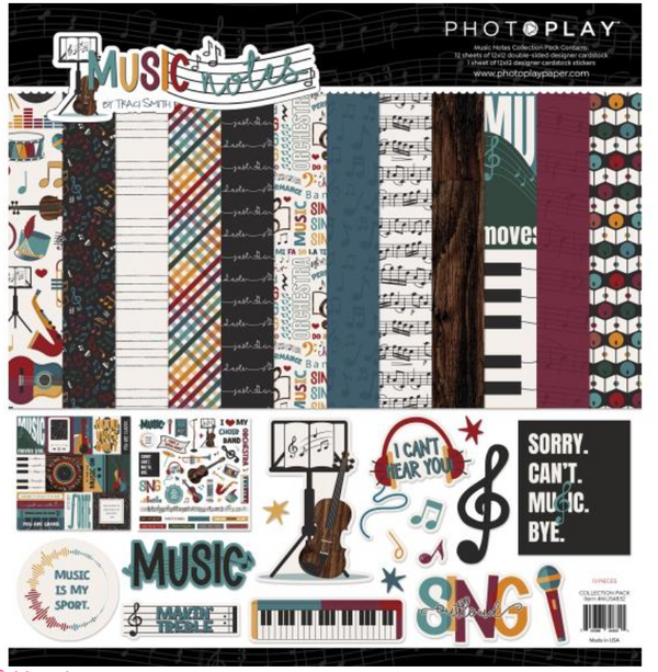 Photo Play 12x12 Music Notes Collection Pack {B716}