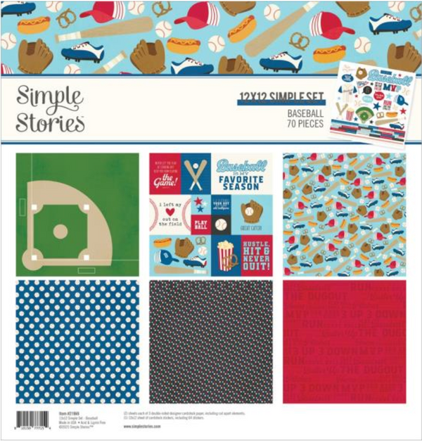 Simple Stories 12x12 Baseball Collection Kit {B500}