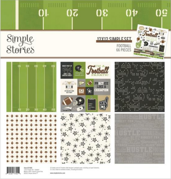 Simple Stories 12x12 Football Collection Kit {B417}