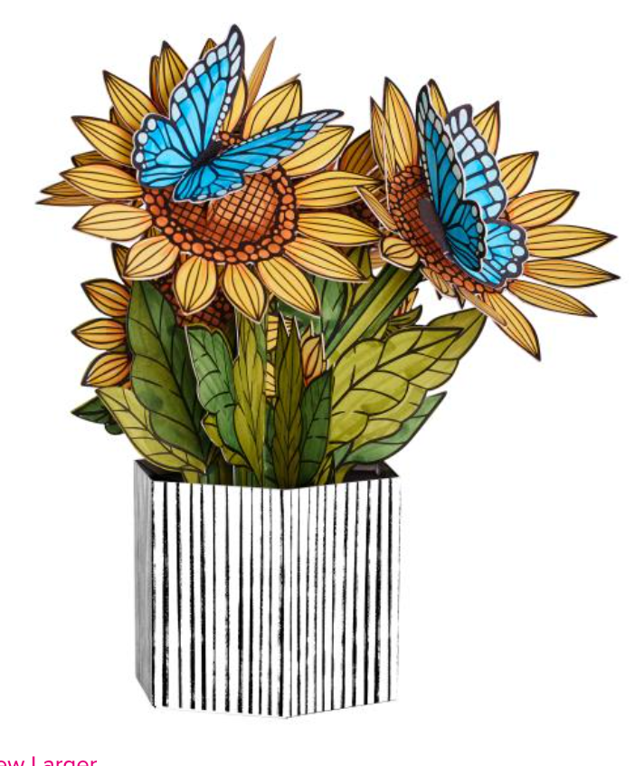 Faber Castell Sunflowers & Butterflies Pop Up Coloring Bouquet {F305}