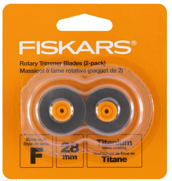 Fiskars 28MM Titanium Rotary Trimmer Blades {D108}