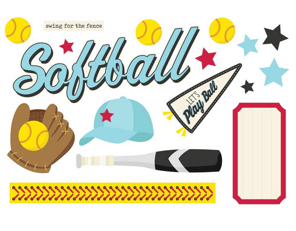 Simple Stories Softball Page Pieces {B113}