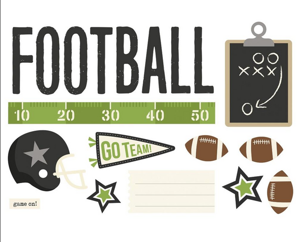 Simple Stories Football Page Pieces {B101}