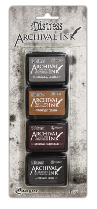 Tim Holtz Mini Distress Archival Ink Pads Kit 3 {X123}