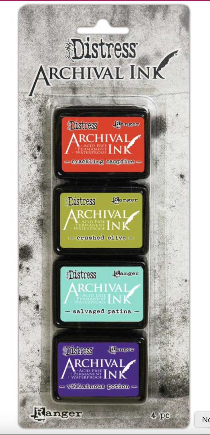 Tim Holtz Mini Distress Archival Ink Pads Kit 5 {X110}