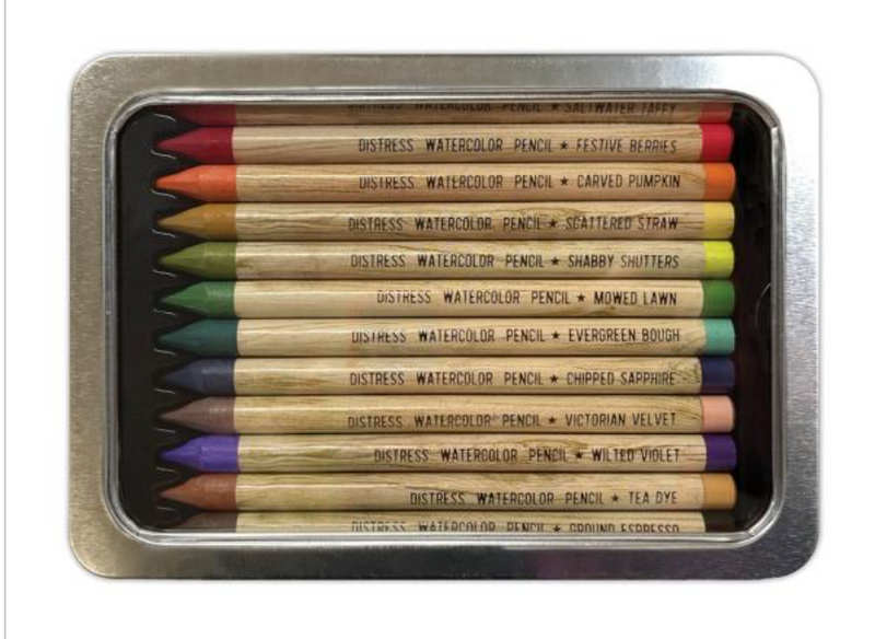 Tim Holtz Distress Watercolor Pencils - 12 Pack Set 4 {F10}}