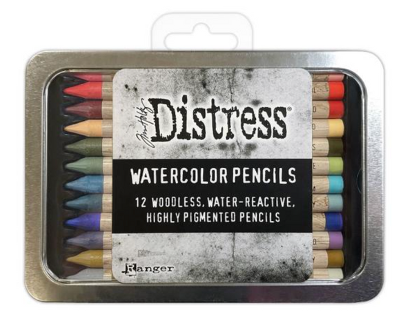 Tim Holtz Distress Watercolor Pencils 12 Pack - Set 6 {K27}