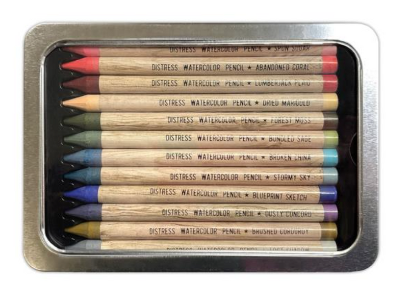 Tim Holtz Distress Watercolor Pencils 12 Pack - Set 6 {K27}