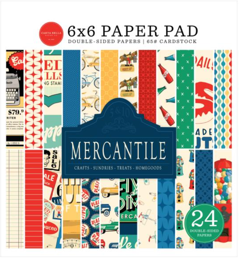 Carta Bella 6x6 Mercantile Paper Pad {B07}