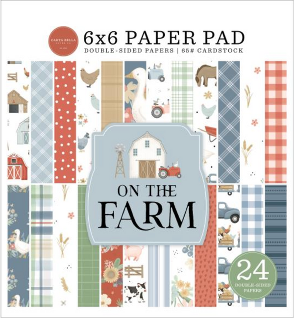 Carta Bella 6x6 On the Farm Paper Pad {B319}