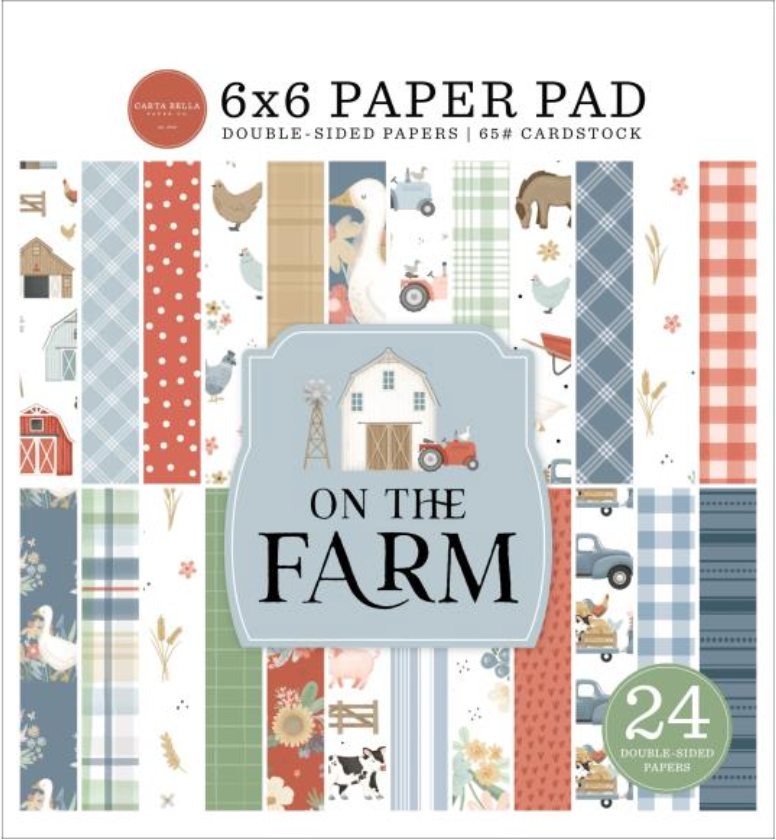 Carta Bella 6x6 On the Farm Paper Pad {B319}