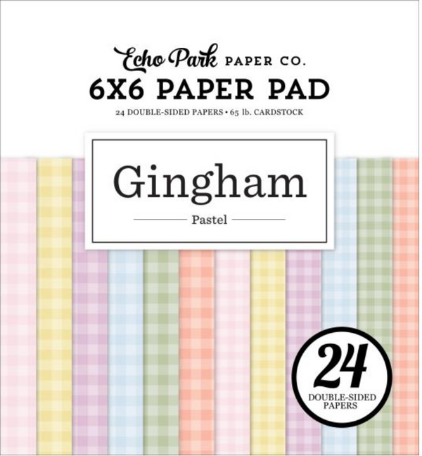 Echo Park 6x6 Pastel Gingham Paper Pad {B705}