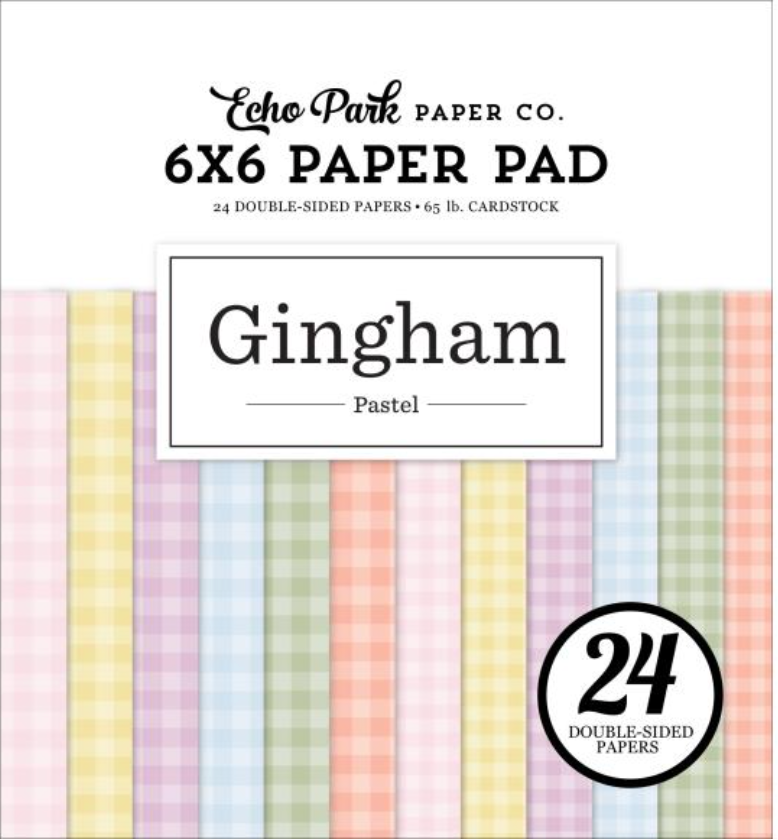 Echo Park 6x6 Pastel Gingham Paper Pad {B705}