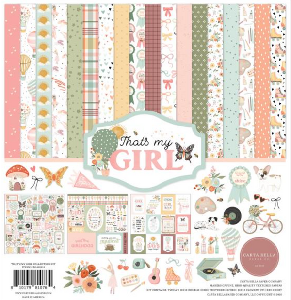 Carta Bella 12x12 That's My Girl Collection Kit {B111}