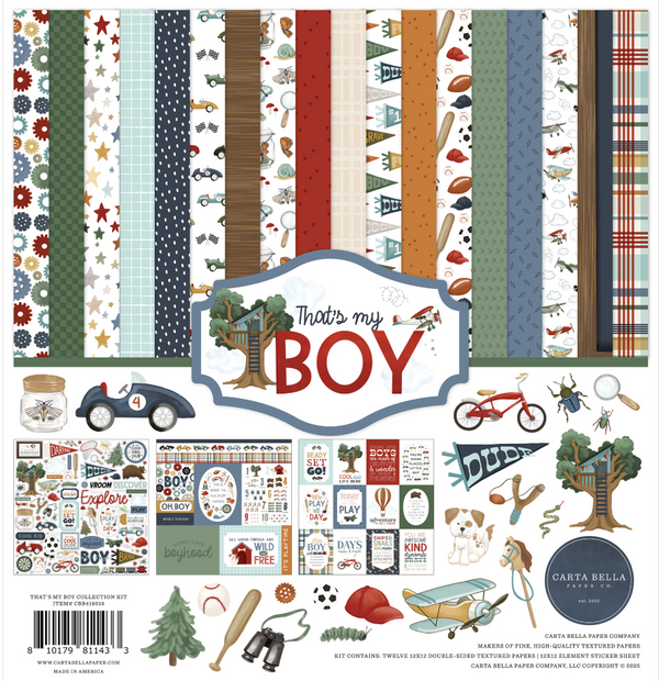 Carta Bella 12x12 That's My Boy Collection Kit {B118}