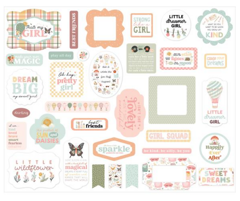 Carta Bella That's My Girl Icons Ephemera {D161}