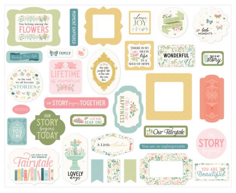 Carta Bella Secret Garden Icons Ephemera {D140}