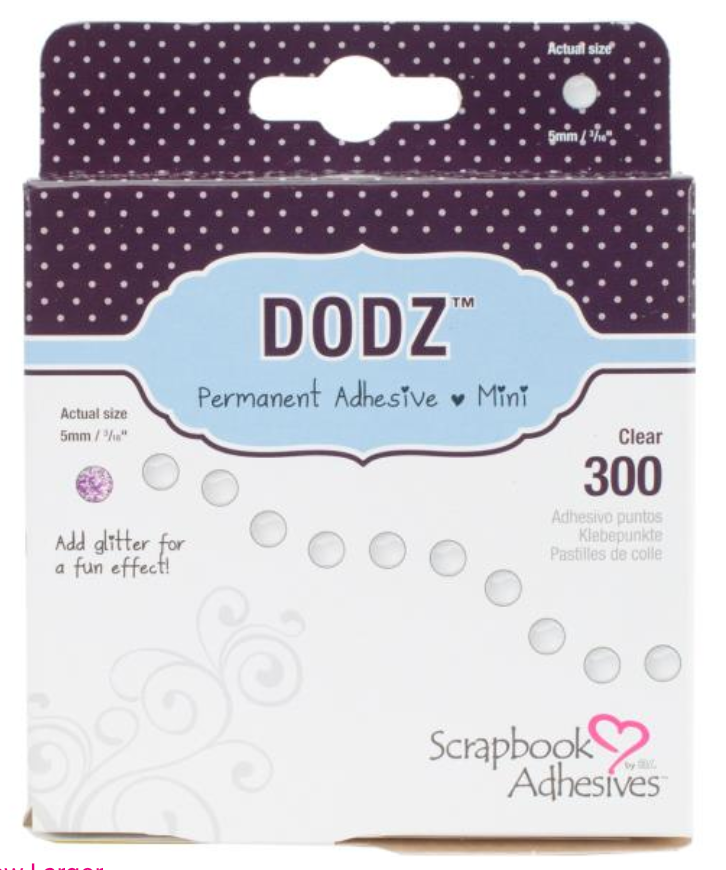 Scrapbook Adhesive Mini Permanent Adhesive Dodz {C15}