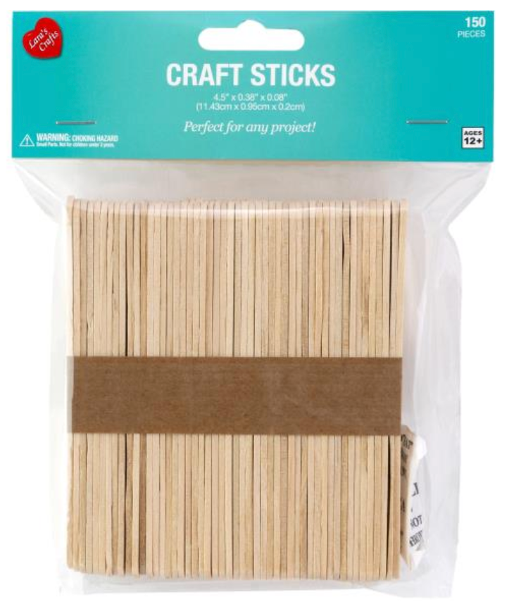 Cousin DIY 4.5" Natural Craft Sticks {C316}