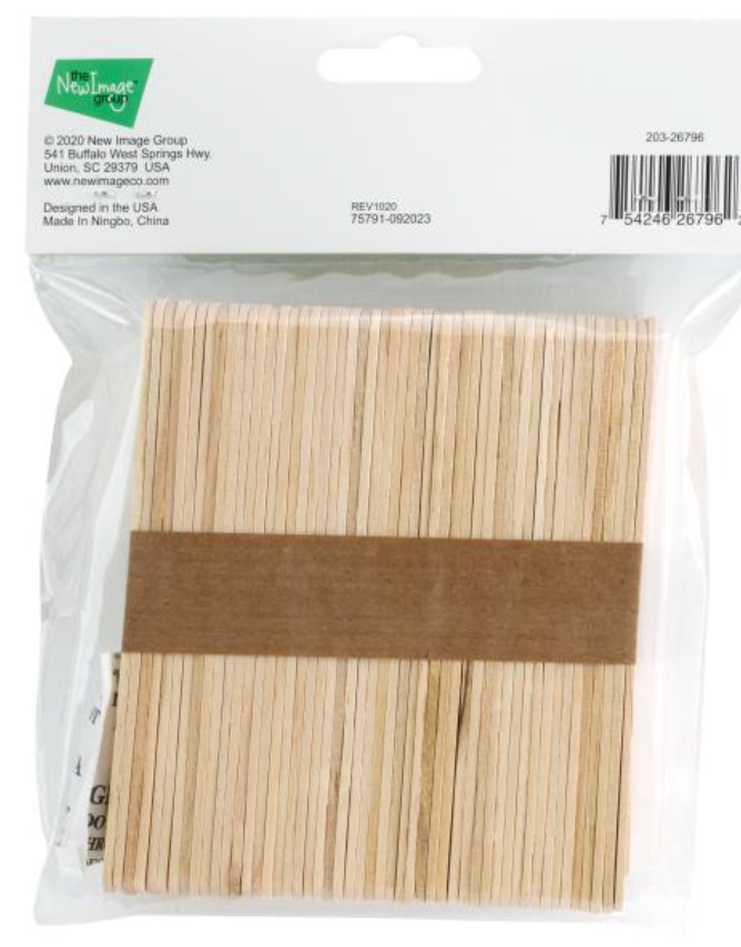 Cousin DIY 4.5" Natural Craft Sticks {C316}