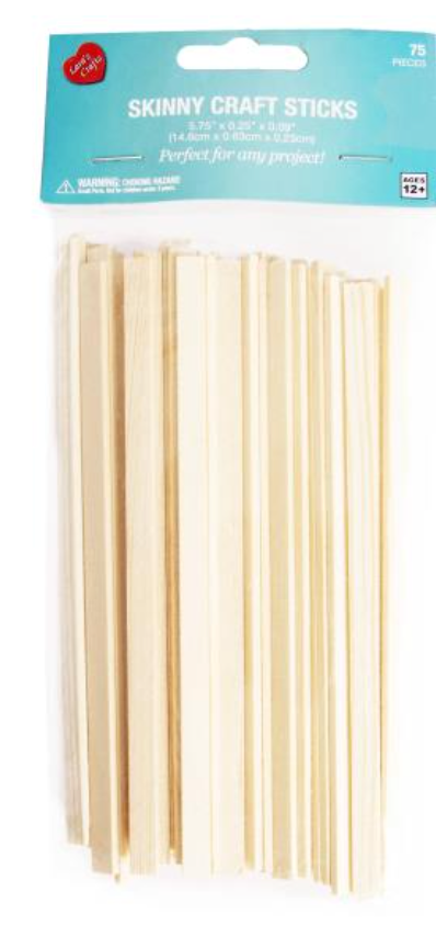 Cousin DIY 5.75" Natural Skinny Craft Sticks {C415}