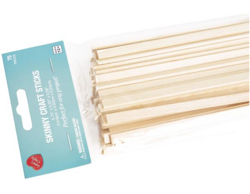 Cousin DIY 5.75" Natural Skinny Craft Sticks {C415}