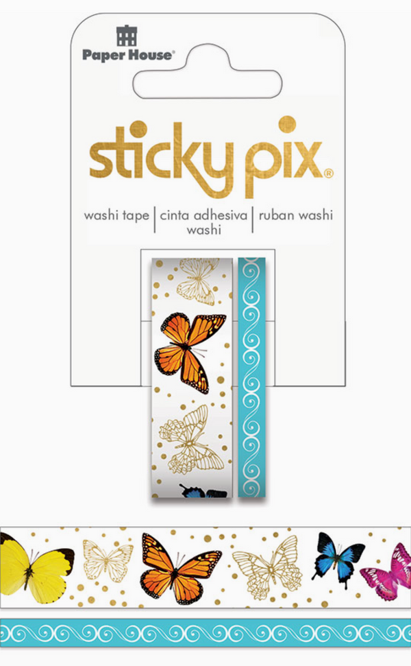 Paper House Productions Sticky Pix Butterflies Washi Tape {G182}