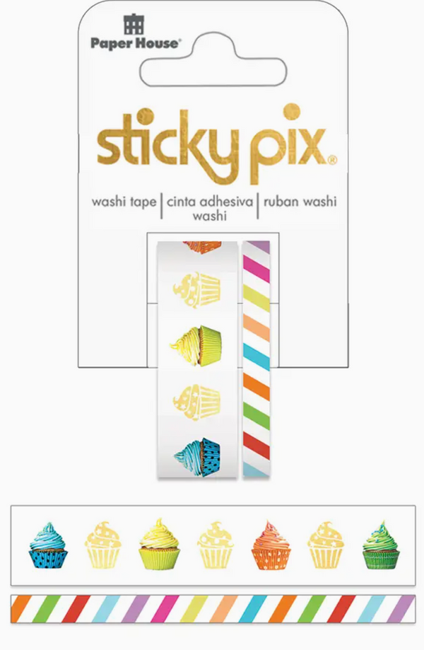 Paper House Productions Sticky Pix Cupcakes Washi Tape {G185}