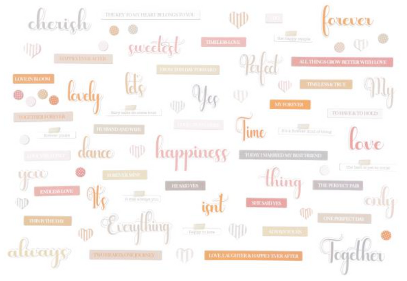 49 and Market One Perfect Day Chipboard Words {D176}