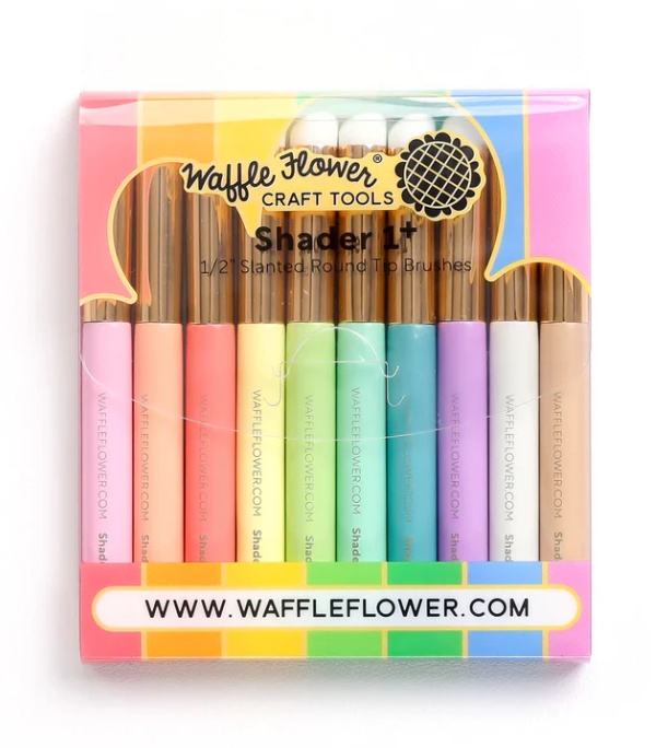 Waffle Flower Rainbow Shader Brushes {H116}