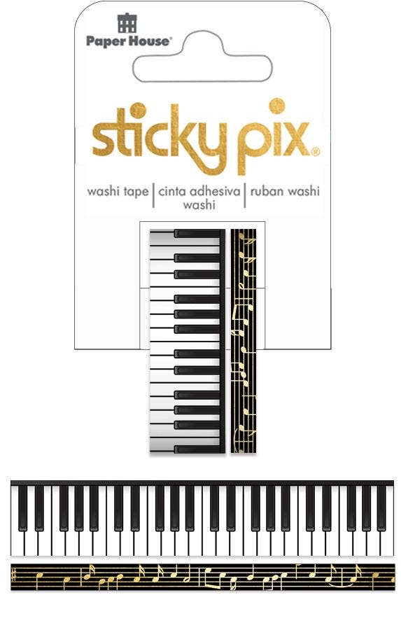 Paper House Productions Sticky Pix Music Washi Tape {G207}