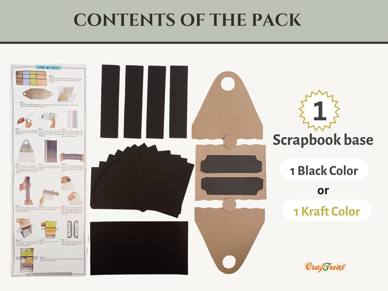 CrafTreat Black Rolodex Desktop Album