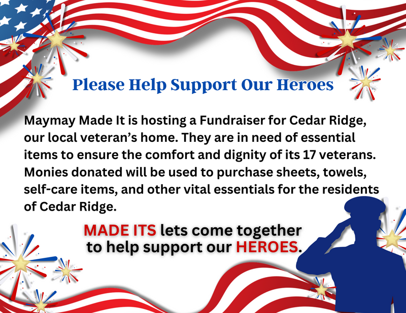 $1 Cedar Ridge Veterans Fundraiser Donation