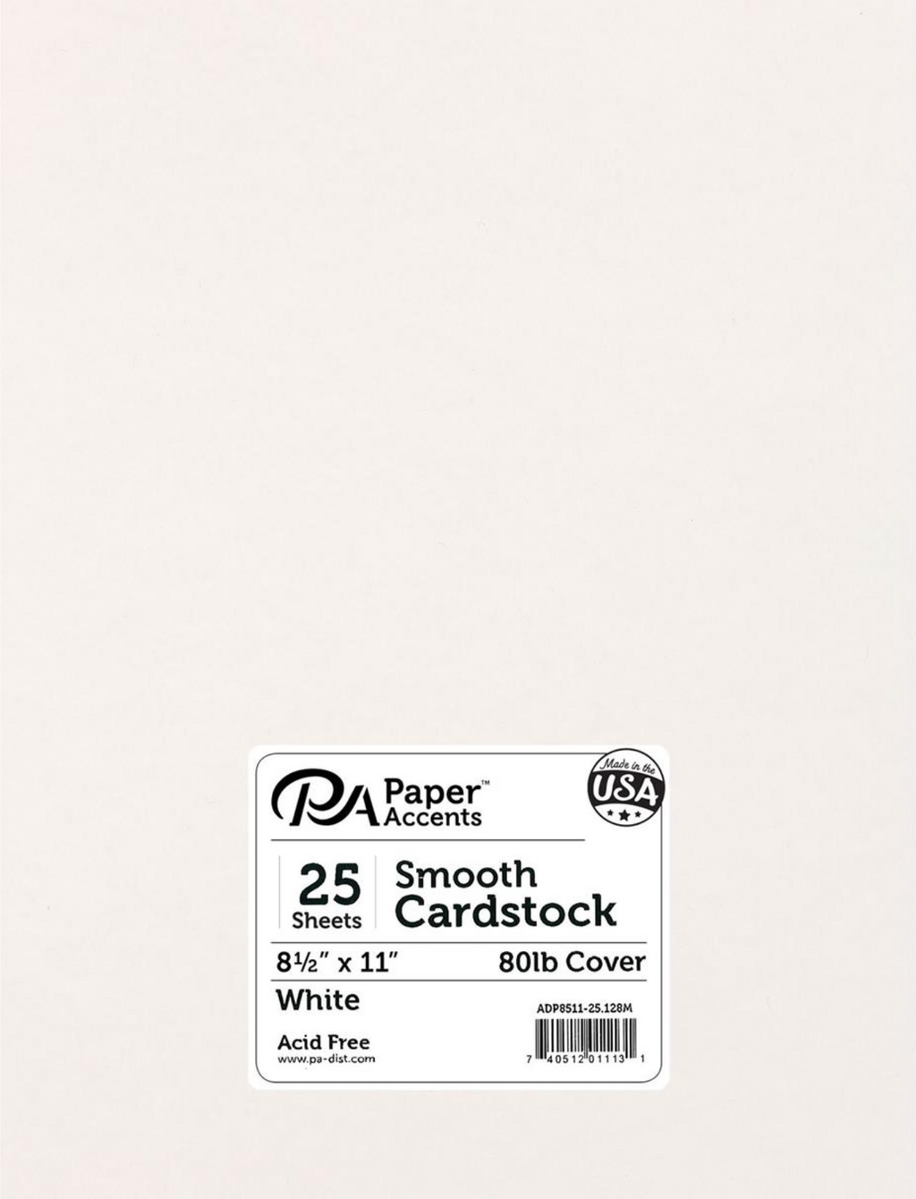 Paper Accents 12x12 Black 80lb. Smooth Cardstock {B321}